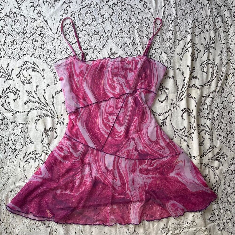 Urban-outfitters Women's Pink and Purple Dress